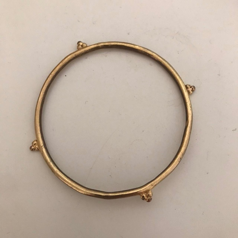 Musa Thalia An 14k gold plated goddess bangle bracelet
